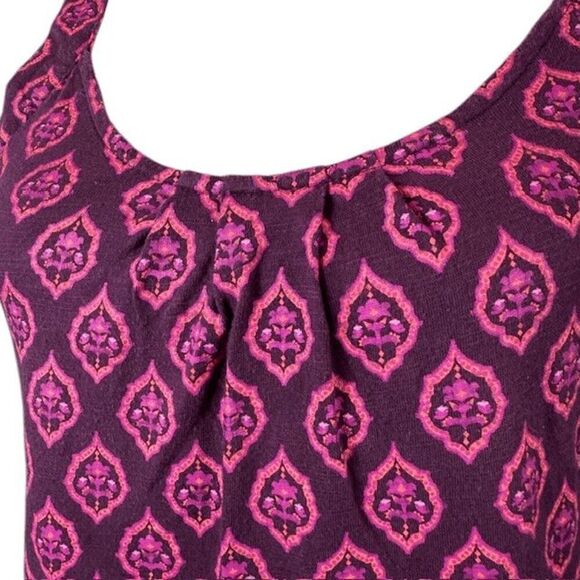 Carve Designs Organic Cotton Tank Top Purple Pink Medallion Print Size Small - Picture 2 of 8
